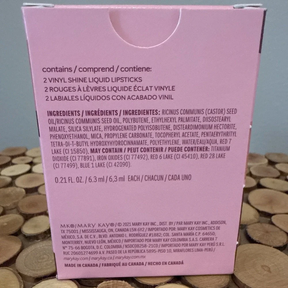 Mary‎ Kay Vinyl Shine Liquid Lip Set GLOWING NEUTRAL & BRILLIANT BROWN